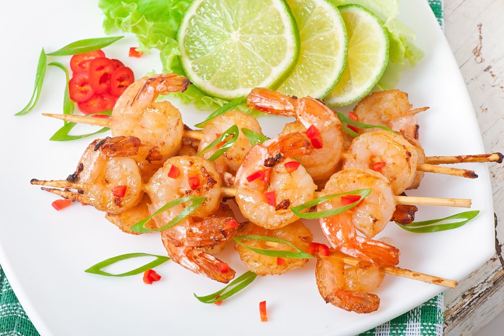 Aussie EVOO Prawn Skewers
